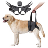 HEYWEAN Dog Sling hind-leg support close-up shows secure fit for comfortable mobility.