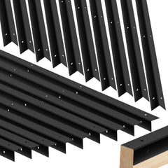 Hezaosth heavy-duty angle steel chew guards protect stall edges