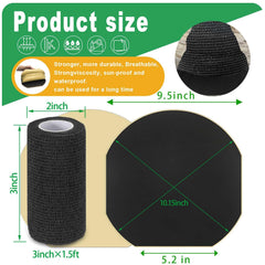 Hezaosth hoof tape applied on a hoof for secure, comfortable support.