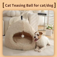 Hezotco Extra Large Cat Bed interior space highlights ample stretch room for cats.