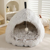 Hezotco large cat bed inside view shows ample lounging space for cozy naps.