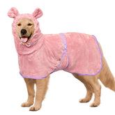 HhiMyOct dog bathrobe absorbent microfiber for quick-drying after baths