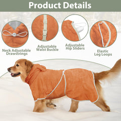 HhiMyOct hooded design covering ears for gentle drying and extra cuteness