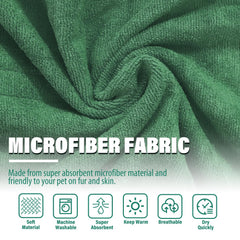 HhiMyOct dog drying coat loop strap makes on-off easy during quick changes.