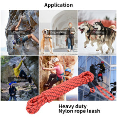 Hi Kiss long dog leash 20ft swivel hook for tangle-free movement and secure connections.
