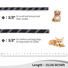 Hi Kiss Long Dog Leash durable, lightweight material for daily use.