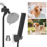 Hibbent dog sprayer attachment with all-metal build for durable, comfortable pet baths.