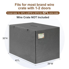 HiCaptain 24in back view crate cover offering windproof, UV resistant shelter