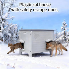 HiCaptain plastic shelter with snap-together design and pre-drilled holes.