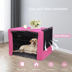 HiCaptain breathable crate cover mesh-windows improves air circulation for comfort
