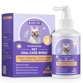 HICC PET Dog Dental Care Spray bottle enables easy at-home oral care with fresh breath.