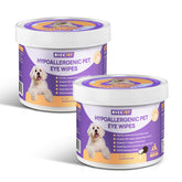 HICC PET Eyes Wipes packaging closeup for pet eye care and convenience