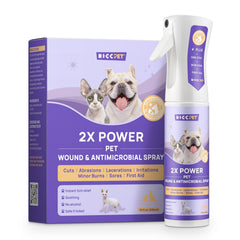 HICC PET Hot Spot Spray bottle close-up for quick soothing relief