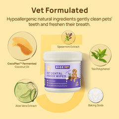 HICC PET pet mouth closeup highlights fresh breath and gentle cleaning.