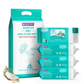 HICC PET wipes pack for dogs and cats, convenient cleansing during grooming.