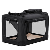 HICC PULE collapsible kennel front view for safe car trips and home confinement