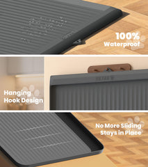 HICOOI dog food mat non-slip surface holds bowls during meals
