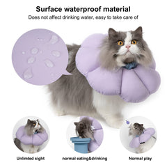 H HIDREAM cat cone collar close-up of soft waterproof material