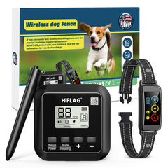 Hiflag transmitter unit demonstrates wireless boundary setup for easy, safe roaming.