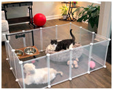 Hiflora playpen elevated panels provide secure play for small pets