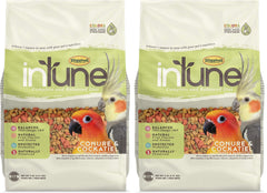 Higgins Intune conure and cockatiel food bags—two-pack convenience for fresh meals