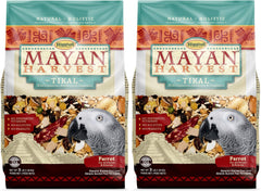 Higgins Mayan Harvest Tikal parrot food pack front view highlighting balanced nutrition