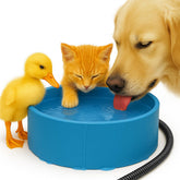 Higoro heated water bowl for outdoor winter use keeps pets hydrated.
