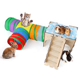 HIIMALEX Castle Hideout image shows a sturdy wooden refuge for rabbits' exploration