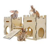 HIIMALEX extralarge bunny castle wooden offers a cozy, safe play retreat.
