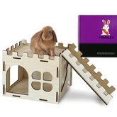 hiimalex bunny castle large-dimensions offers ample space for rabbits to hop, rest, and play.