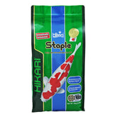 Large bag of Hikari AHK01470 staple pellets supports steady daily feeding.