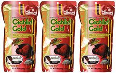 Hikari Cichlid Gold color-enhancement pellets in action promote natural brilliant hues
