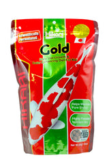 Hikari Gold fish food bottle, 17.6 oz, supports regular goldfish feeding.