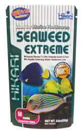 Hikari Seaweed Extreme wafers attract herbivorous fish with aroma and tasty texture.