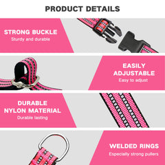 Hikiko martingale collar hot pink with quick-release buckle during a walk