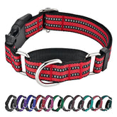 Hikiko Martingale collar red side view showing daily training suitability