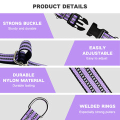 Hikiko Martingale lavender reflective strip improves nighttime visibility.