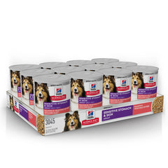 Hill's Science Diet Sensitive Stomach & Skin loaf closeup demonstrates texture ideal for picky eaters.