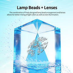 Hipargero A200 LED reef light with remote control for convenient scheduling.