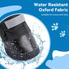Hipaw adjustable-straps dog boots ensure a snug fit for secure footing during hikes.