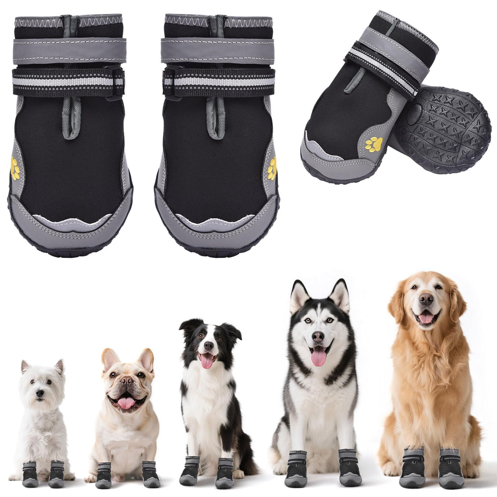 Hipaw dog booties winter outdoor walk show paw protection for cold weather