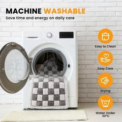 hipetpy backseat dog bed mat easy-clean-laundry closeup demonstrates machine washability and quick maintenance