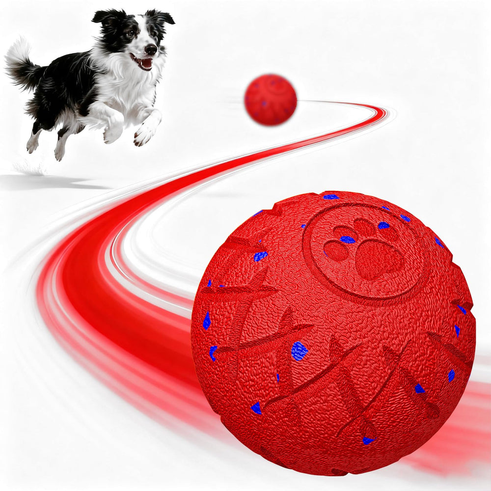 hipibbo interactive dog ball front view promotes active play and mental stimulation.