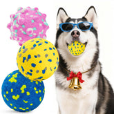 HIPPIH interactive-tennis-ball close-up showing high-bounce fetch potential