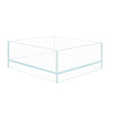 HIRO Aquatics Nano Tall Rimless Aquarium with Floating Air Style creates a serene desktop focal point.