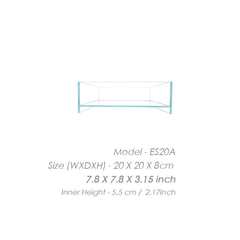 HIRO Aquatics Nano Tall Rimless Aquarium with Low-Iron Glass for ultra-clear viewing and vibrant details.