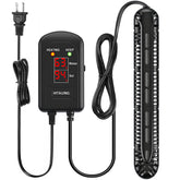 HiTauing aquarium heater with LED display shows real-time temperature for precise control.