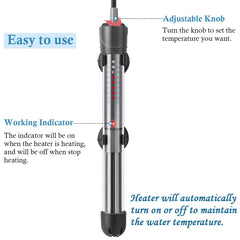 HITOP 100W heater uses thick quartz glass for safer operation