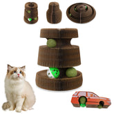 Juguete HivaolJoy tablero rasca magico para gatos en interior, entretenimiento constante