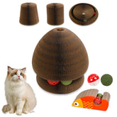 HivaolJoy tablero rayador magnético de cartón para gatos, variedad de formas para jugar.